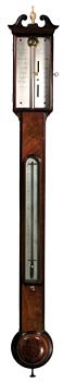 Antique barometer- Wm Harris mahogany stick barometer