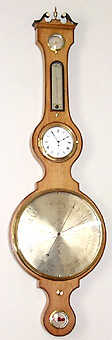 Barbon -barometer with clock