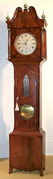 Antique grandfather clock - Channel Islands mahogany